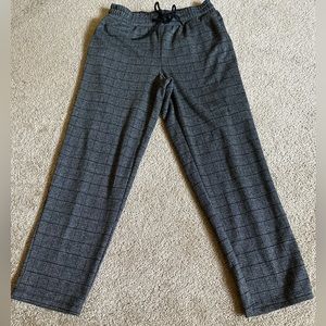 A New Day Gray Plaid High-Rise Slim Straight Fit Ankle Pull-On Pants. Size XS